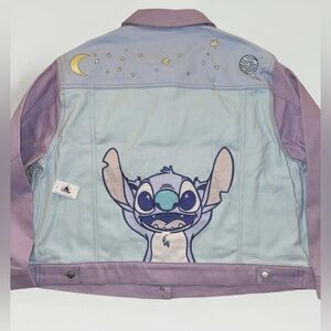 Disney Parks Stitch Hello Universe Jean Jacket